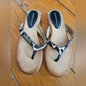 Antonio Melani Animal Print Sandals